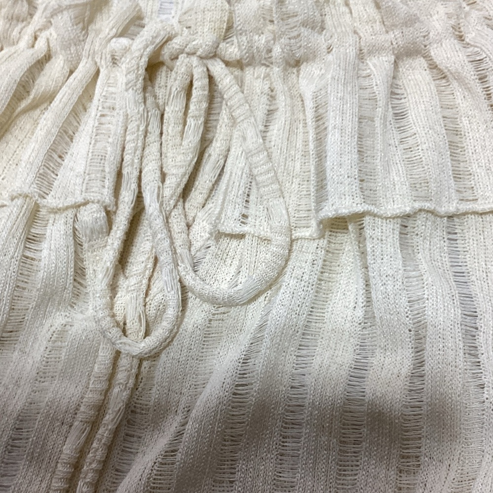 NWT Anthropologie XL Cream Ruffle Blouse - Picture 10 of 10